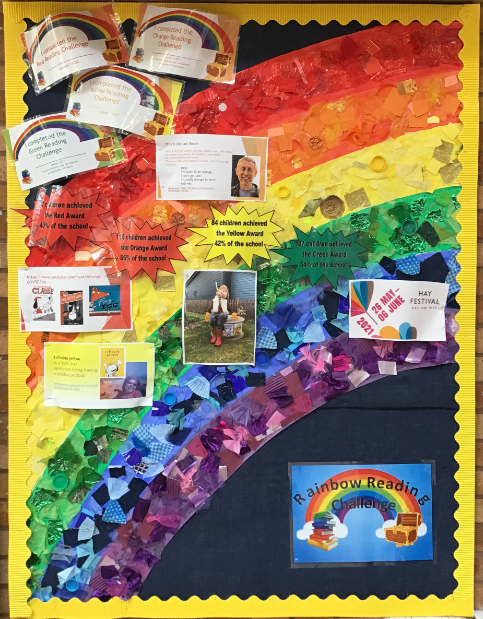 Rainbow Reading Challenge display board