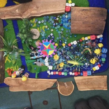 Marble garden display
