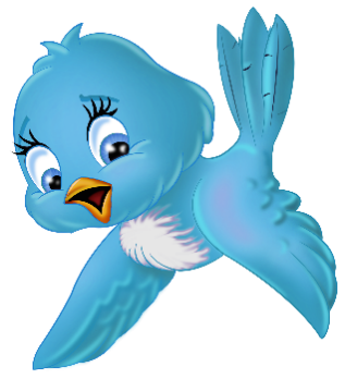 Image of cartoon blue bird